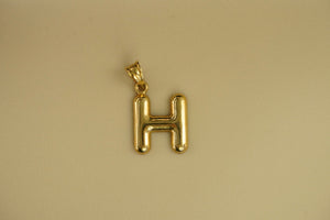 10k Chubby Initial Pendant