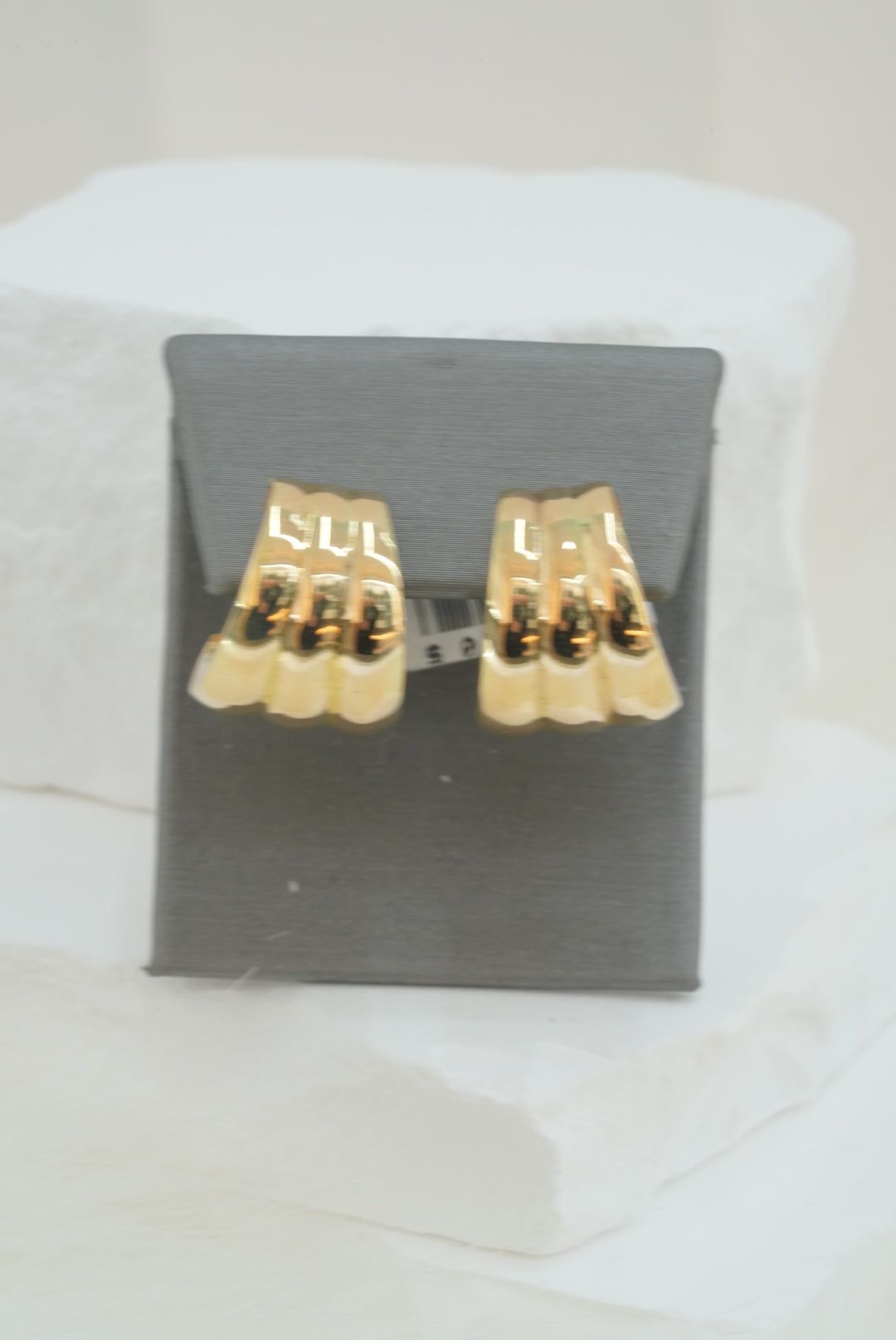 14k  Earrings - Triple Bold