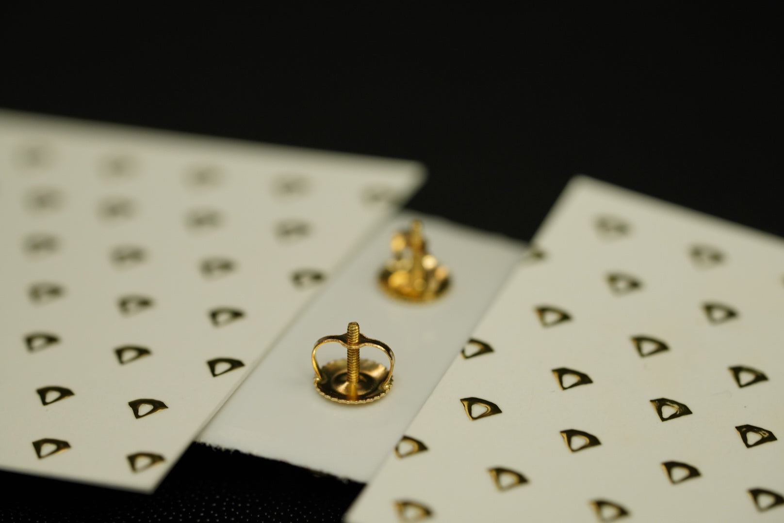 14k Diamond Squared Earring