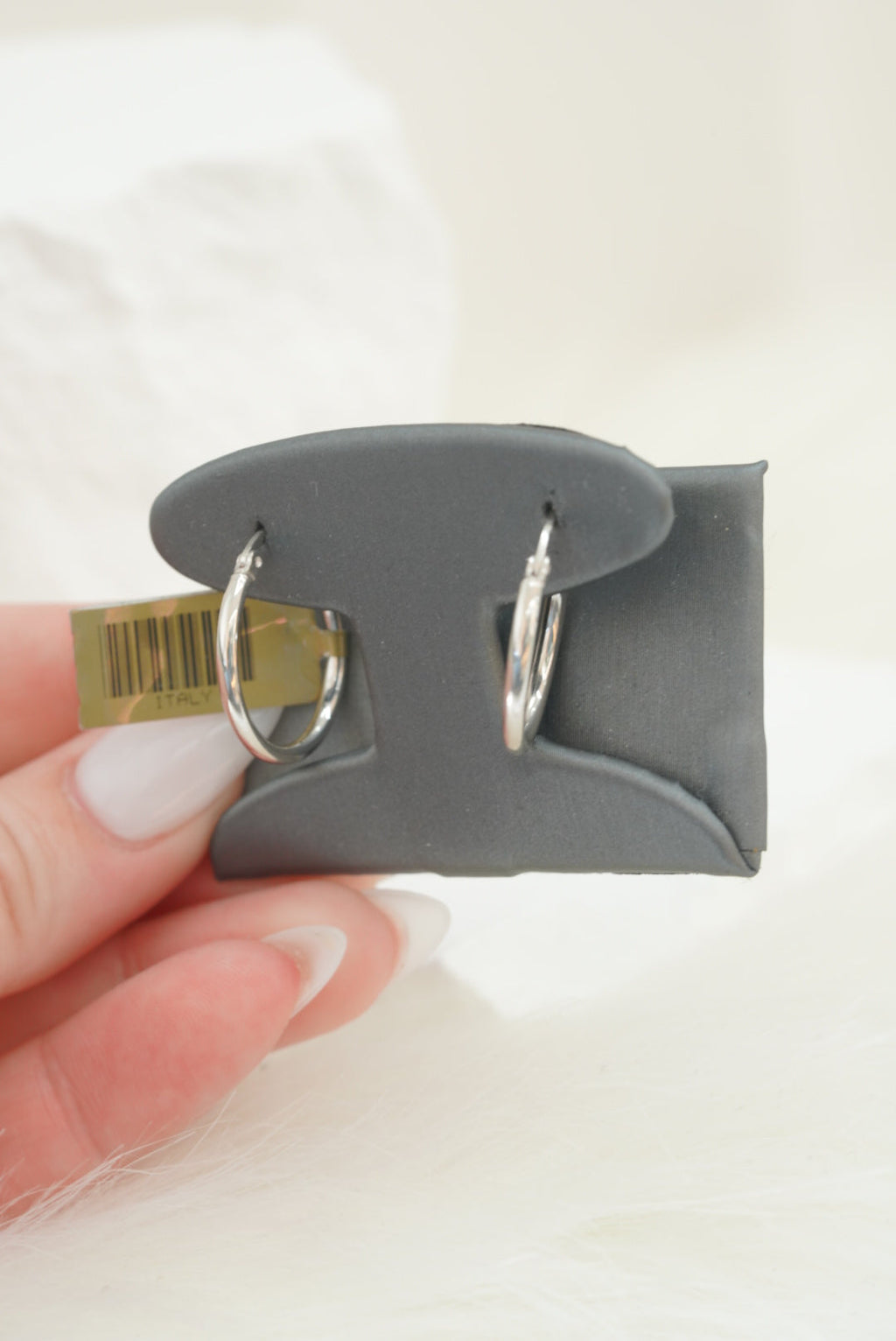 14k Hoops - White Gold