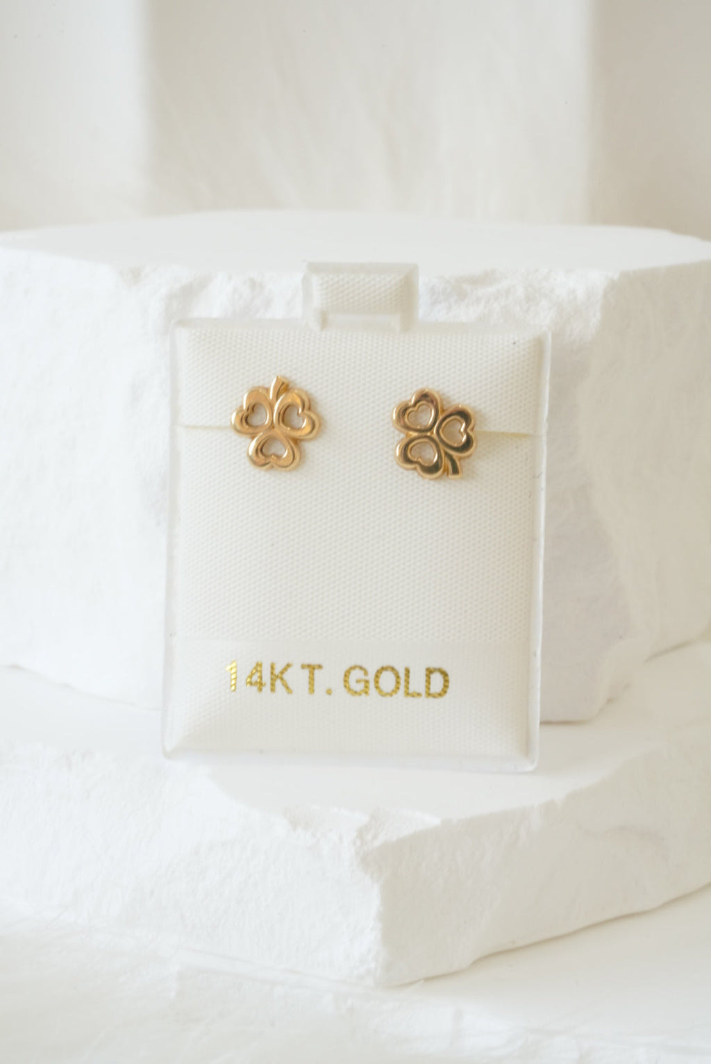 14k Earrings - Lucky Clover