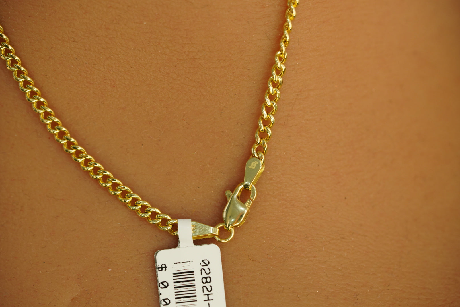 14k Key, Wing and Heart Cuban Link Chain with Pendant