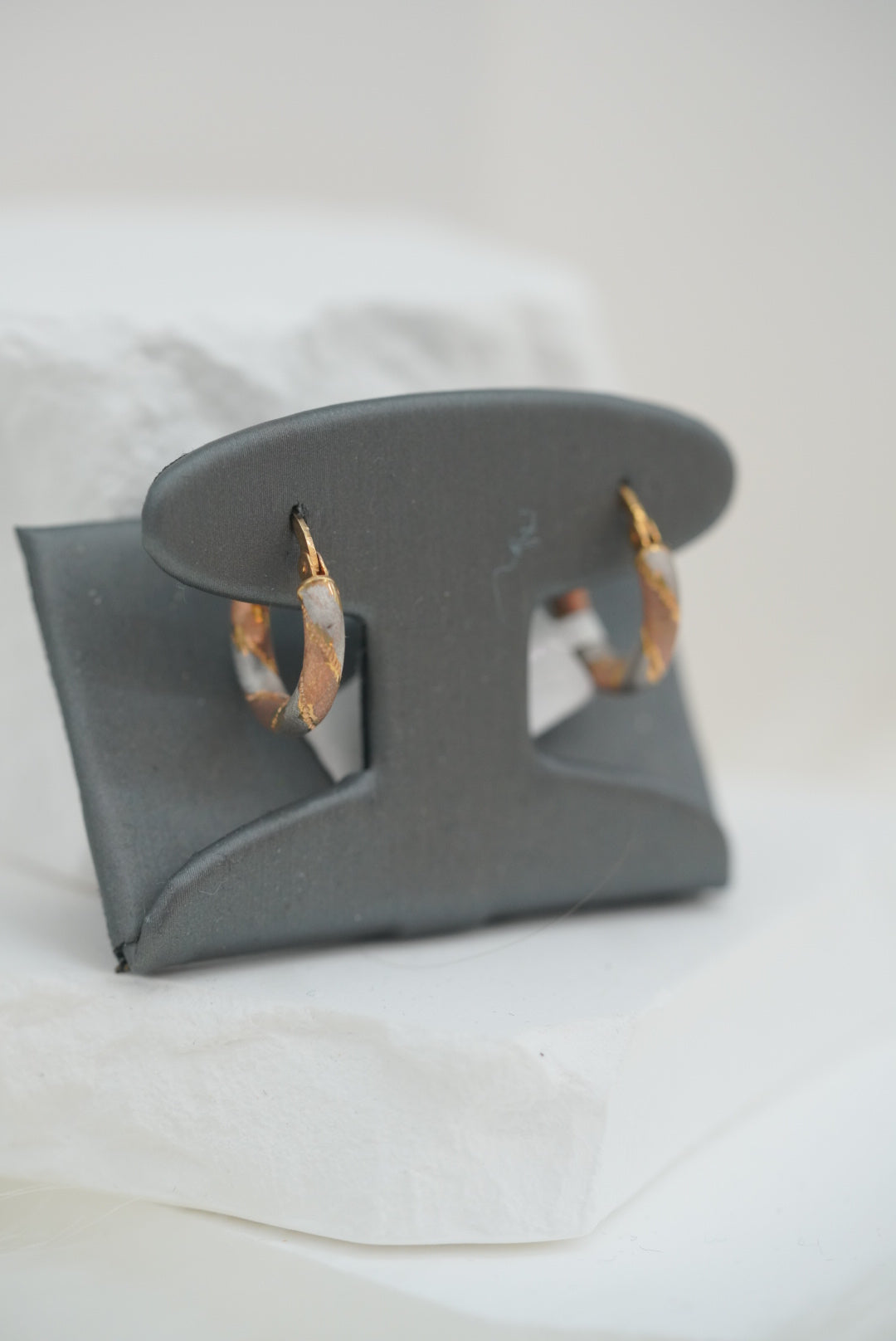 10k Hoops - Tri Colored