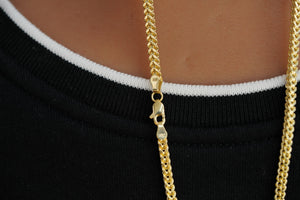 14k Money Pendant with Franco Chain