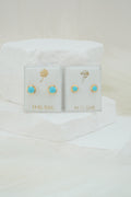 14k Baby Earrings - Unique Blue