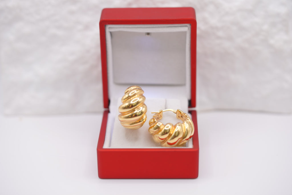 14k Hoop Earrings - Chic Orbit