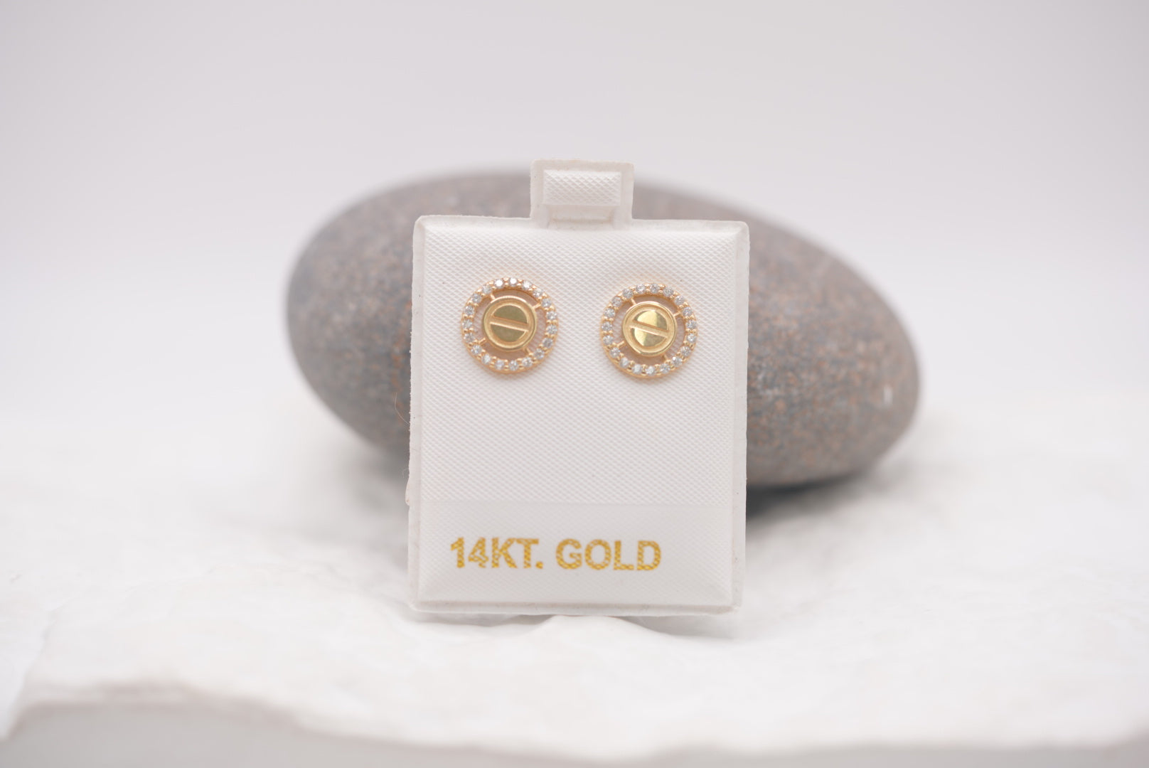 14k Earrings - Shiny Sphere