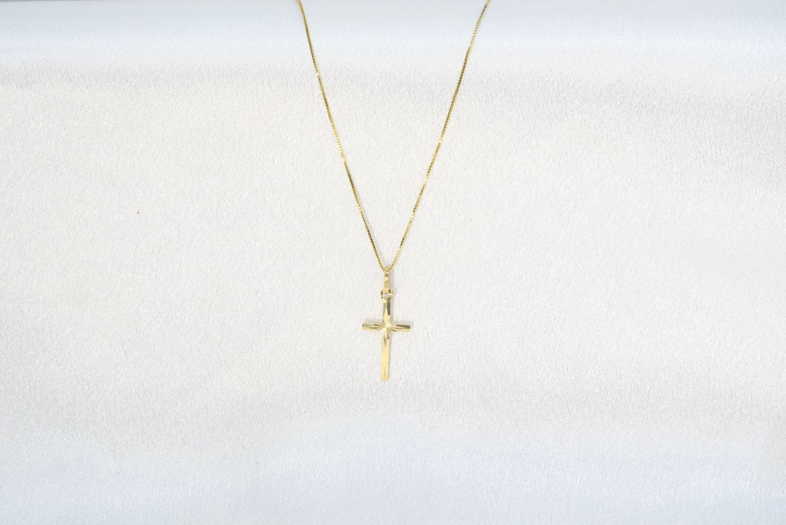 18k Cross Necklace - Faith & Protection