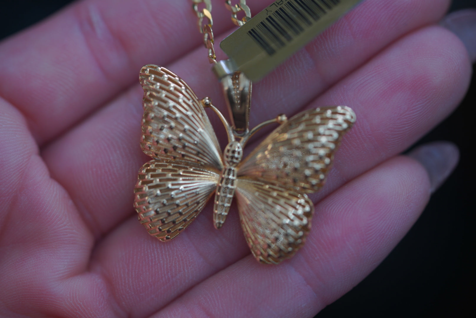 14k Pendant - Butterfly Plain