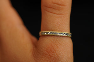 14k Shiny Two Gold Matrimony Trio Set