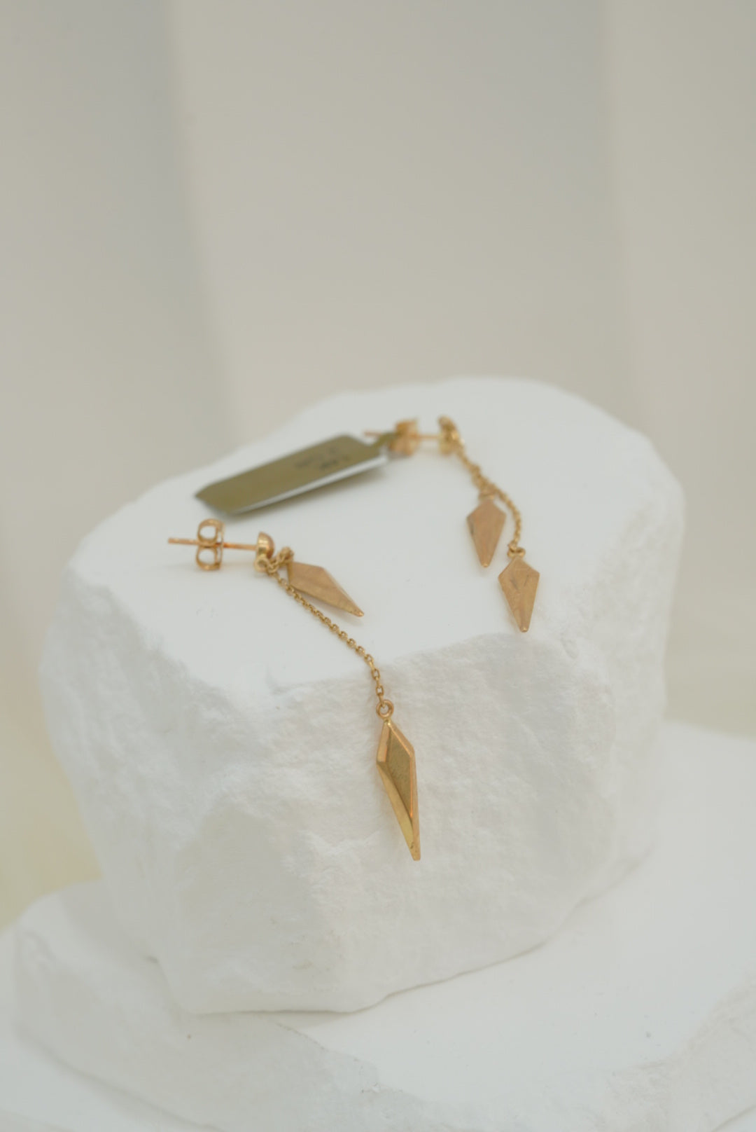 14k Earrings - Drop Double