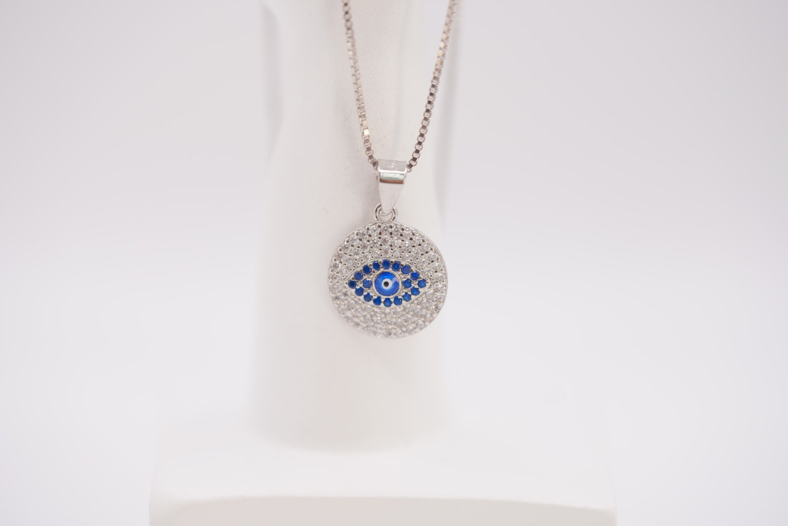 Lucky Eye Silver Necklace - Timeless Protection