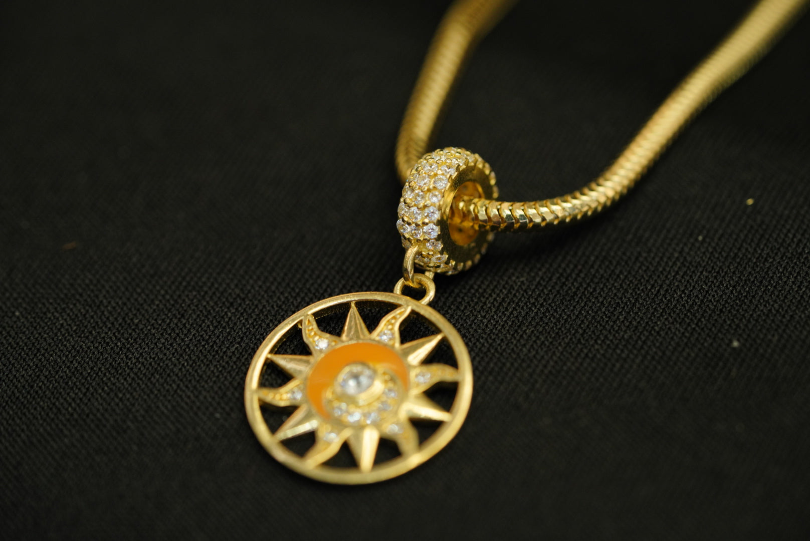 14k Sun Charm