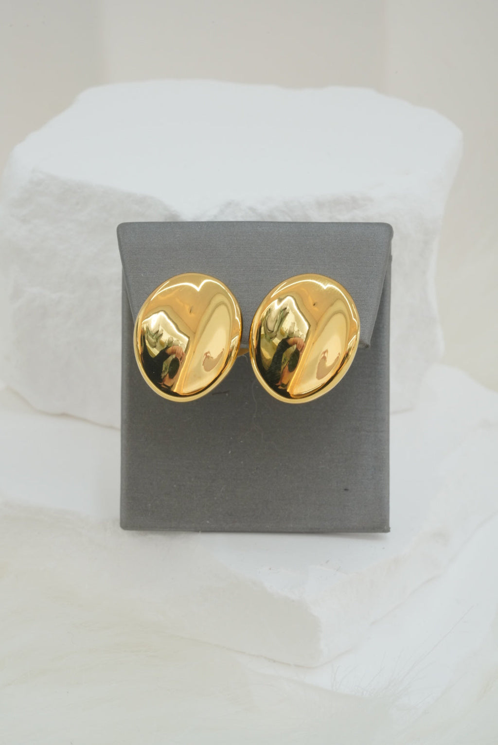 14k Earrings - Assymetric Ovals