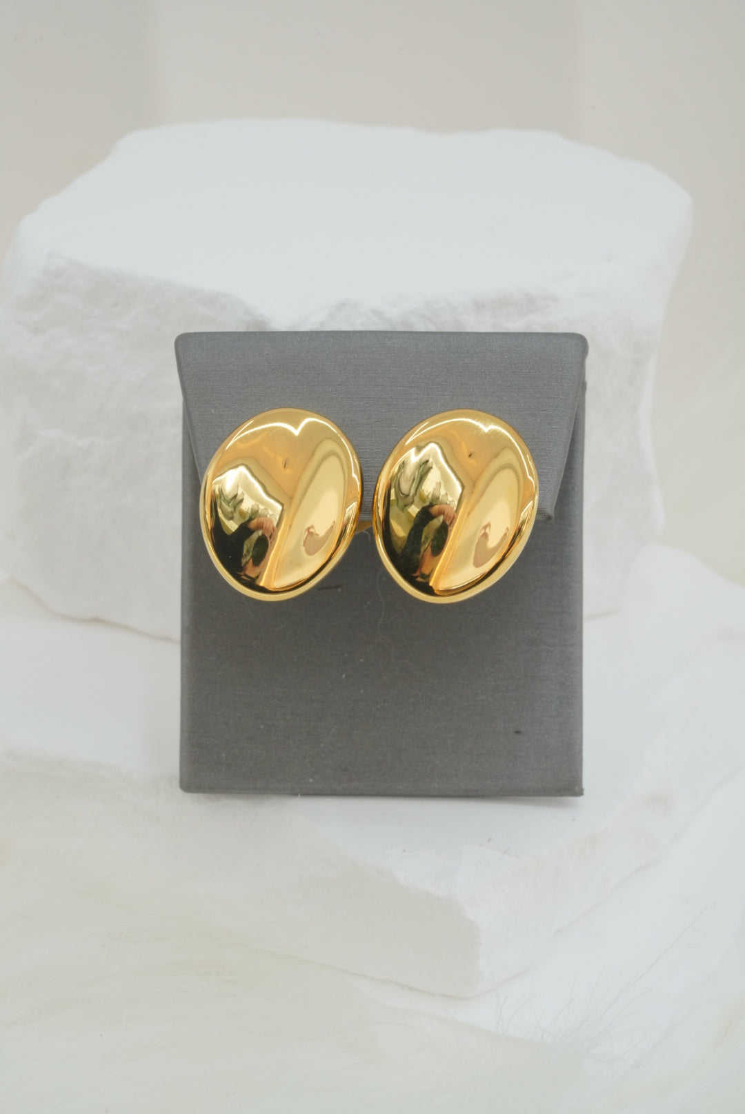 14k Earrings - Assymetric Ovals