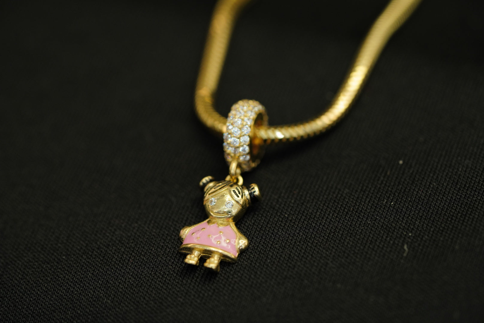 14k Girl Charm