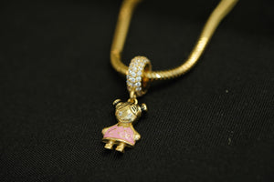 14k Girl Charm