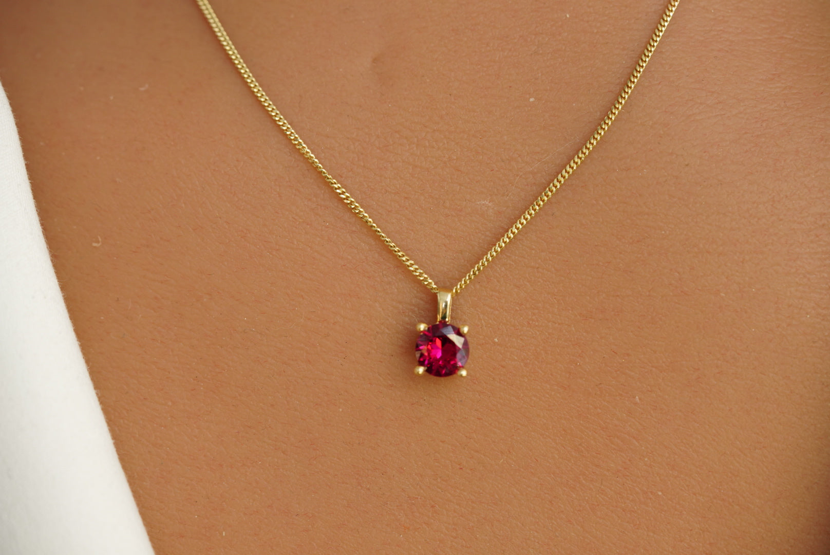 14k Pink Crystal Necklace & Earrings Set