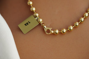 14k Balls Necklace