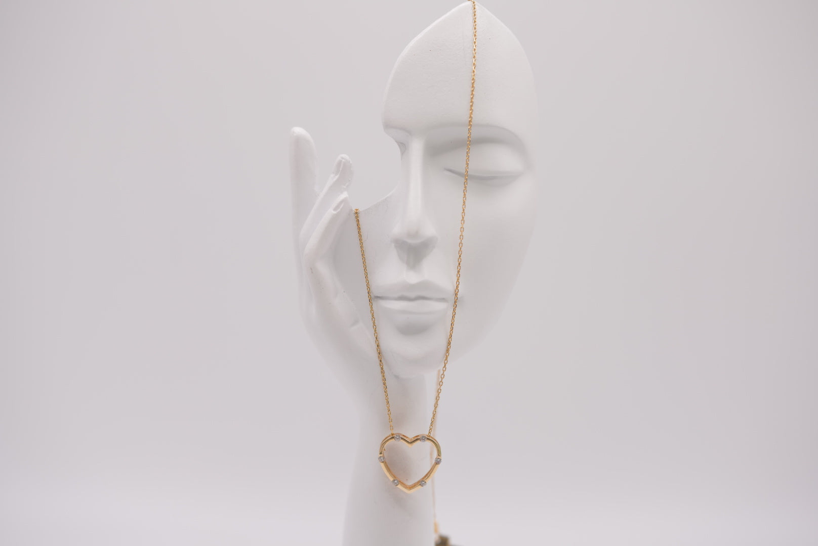 14k Necklace - Open Heart