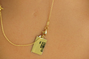 14k Bee Necklace