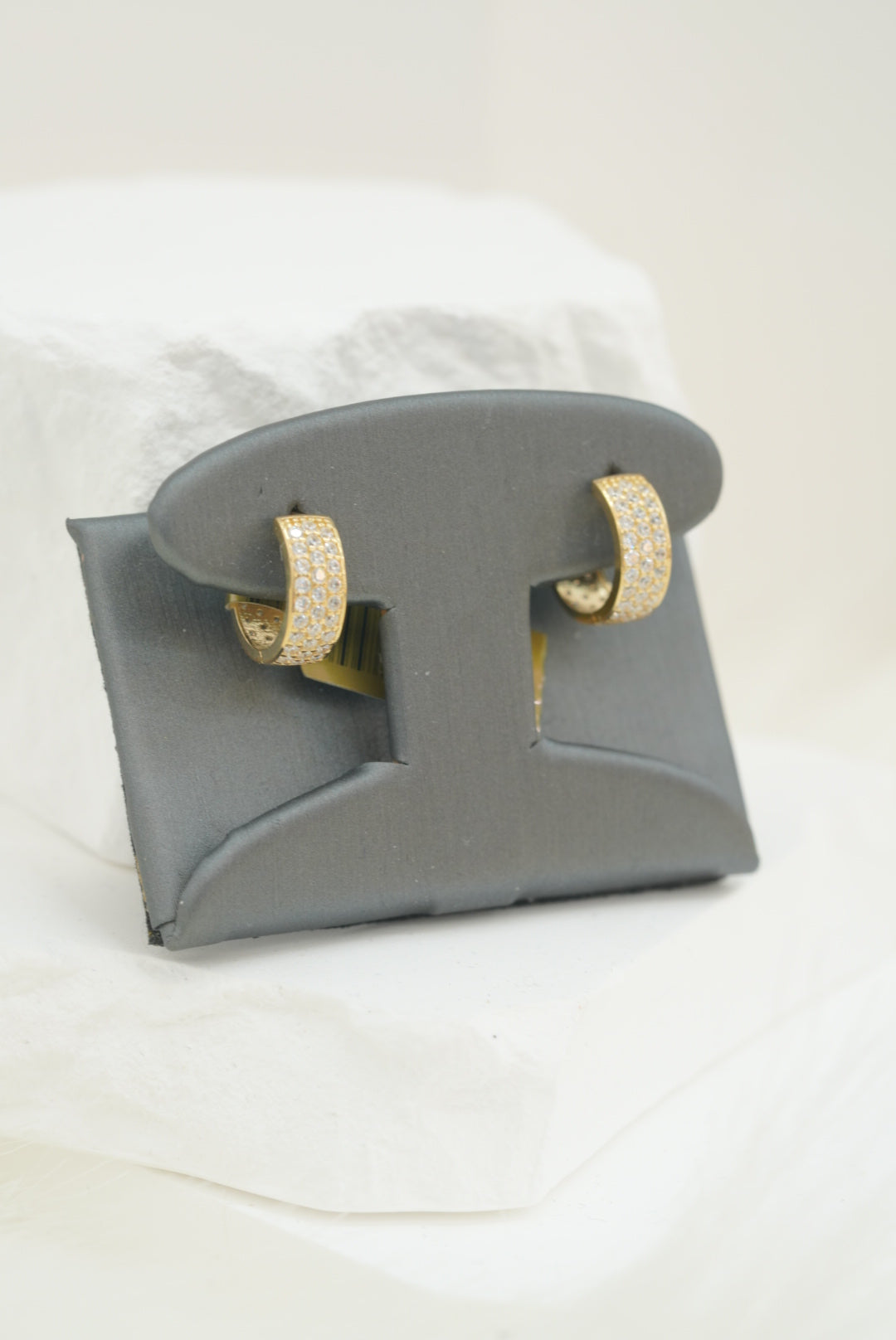 14k Hoops - Bright Crystals