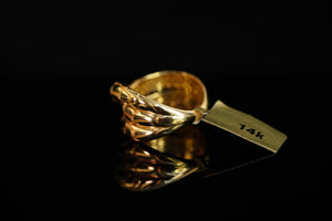 14k Triple Line Stripe Ring