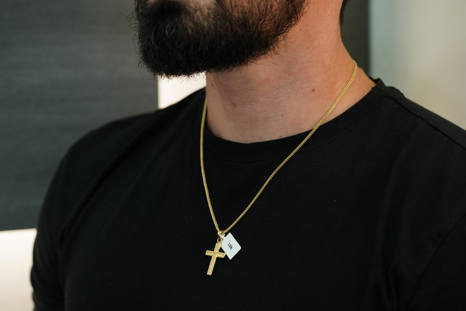 10k Chain with Cross Pendant