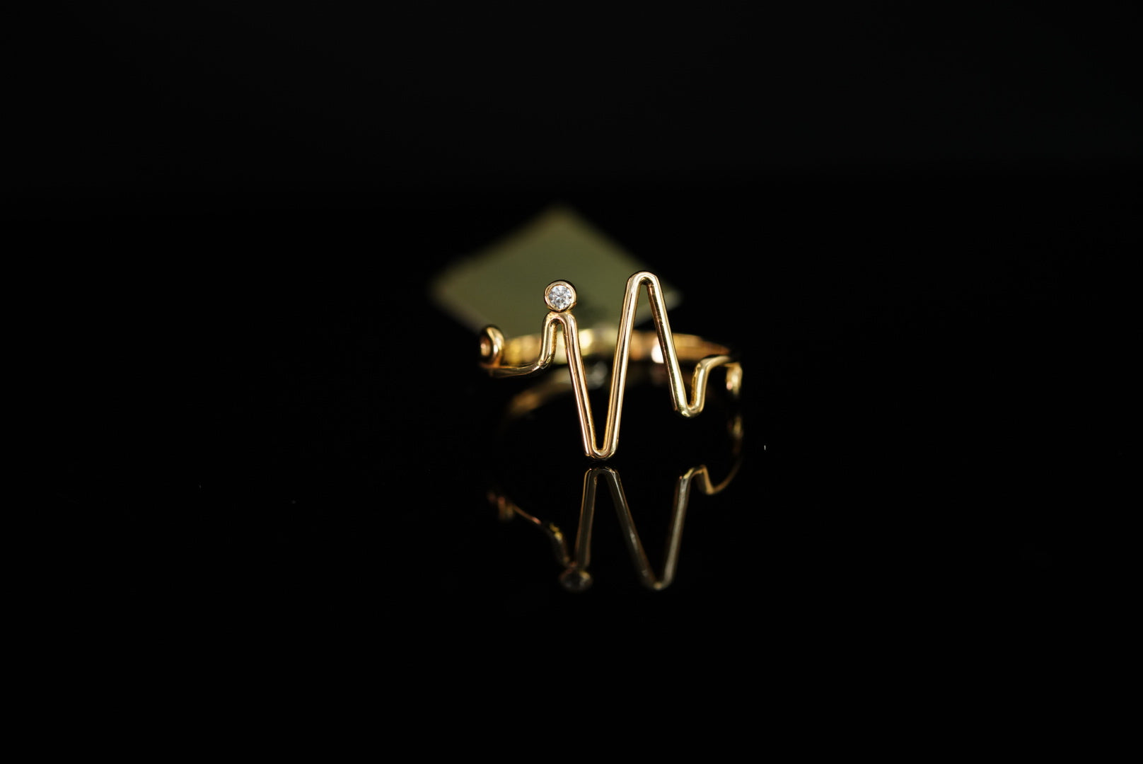 14k Triangular Lines Ring