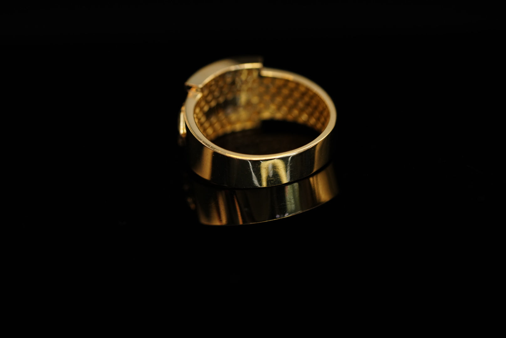 14k Two Gold Cross Ring