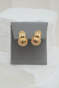 14k Earrings - Panther Tri Color
