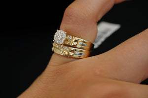 14k Forever Matrimony Ring Set