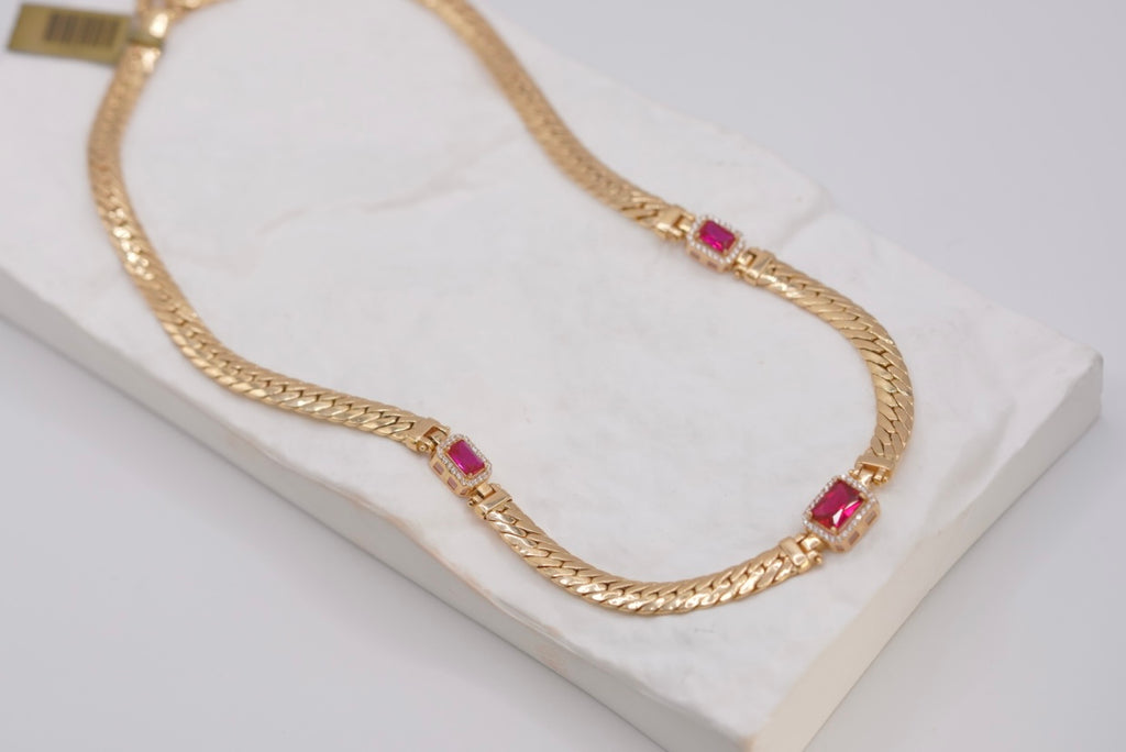 14k Necklace - Red Gold Beauty