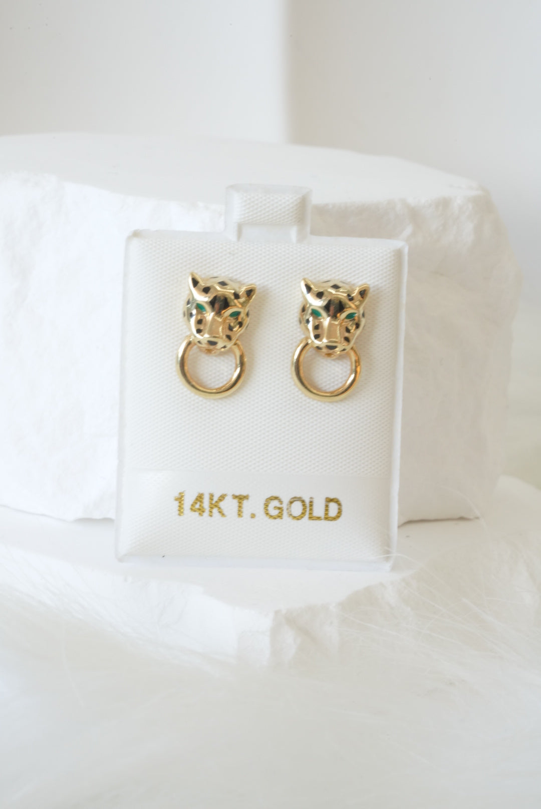 14k Earrings - Held Panther