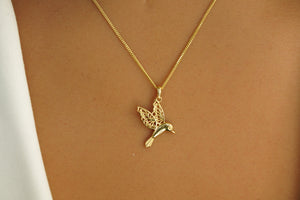 14k Bird Chain with Pendant