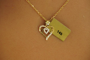 14k I love you Necklace