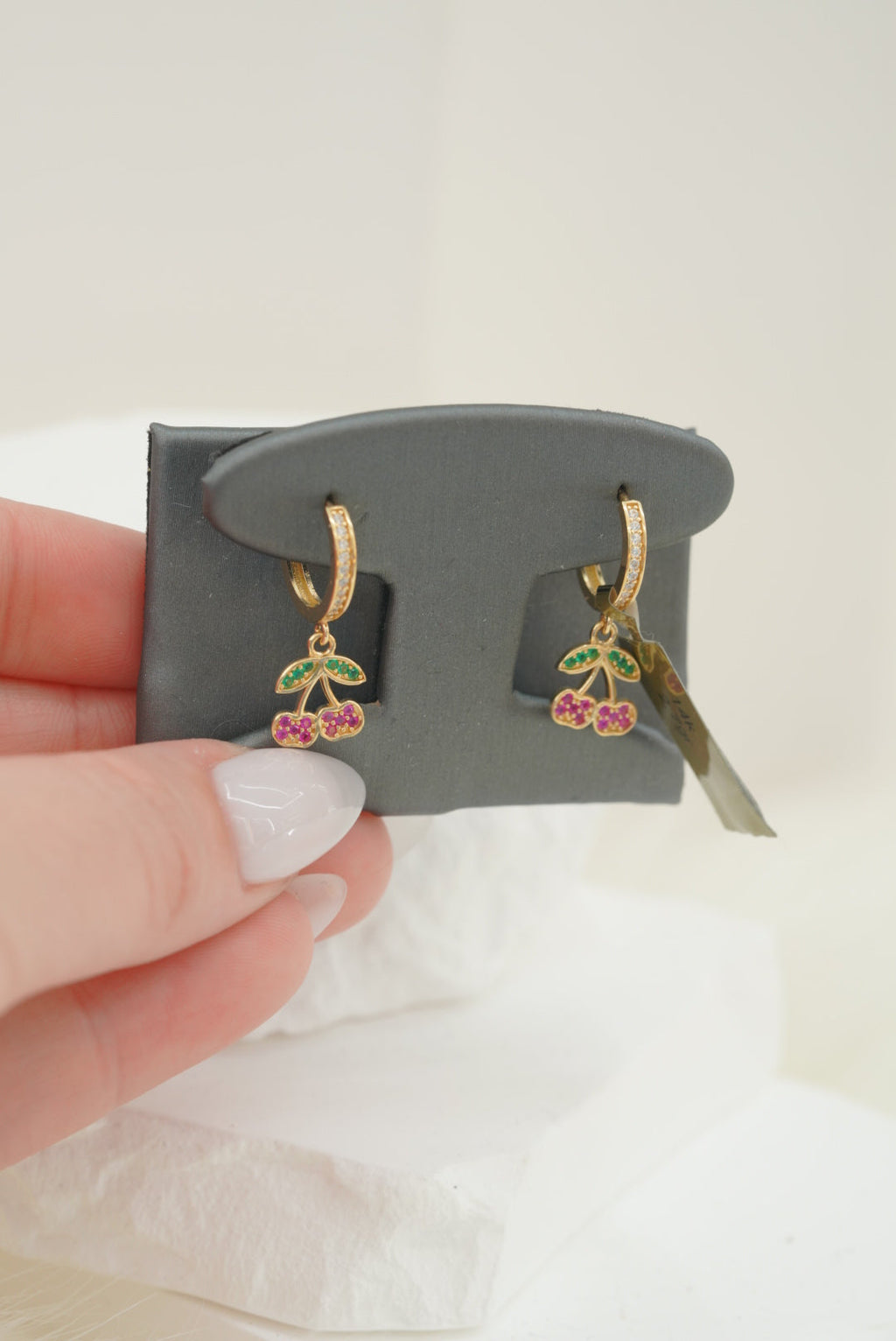 14k Hoops - Little Cherries