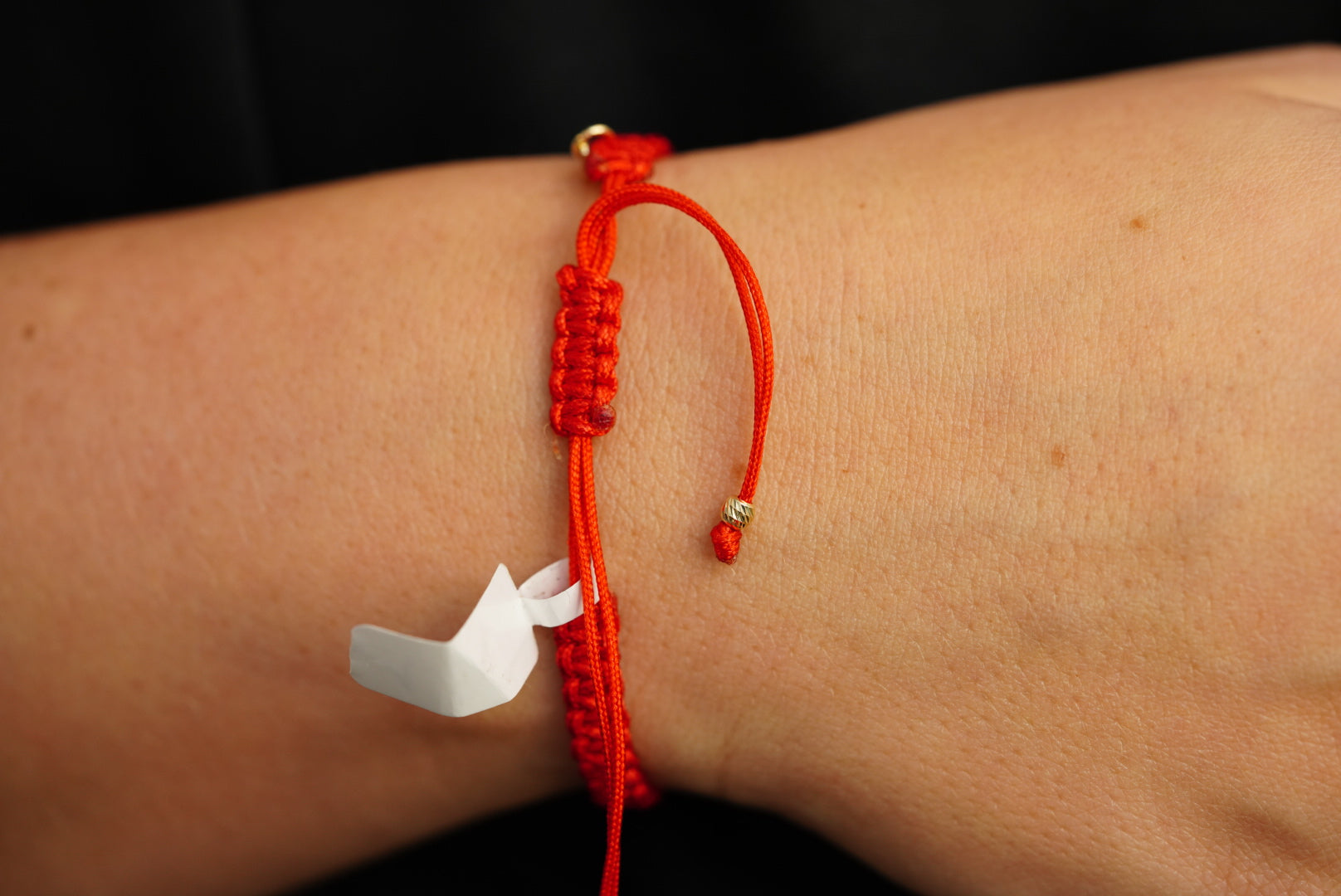 14k Eye with Red Adjustable Bracelet