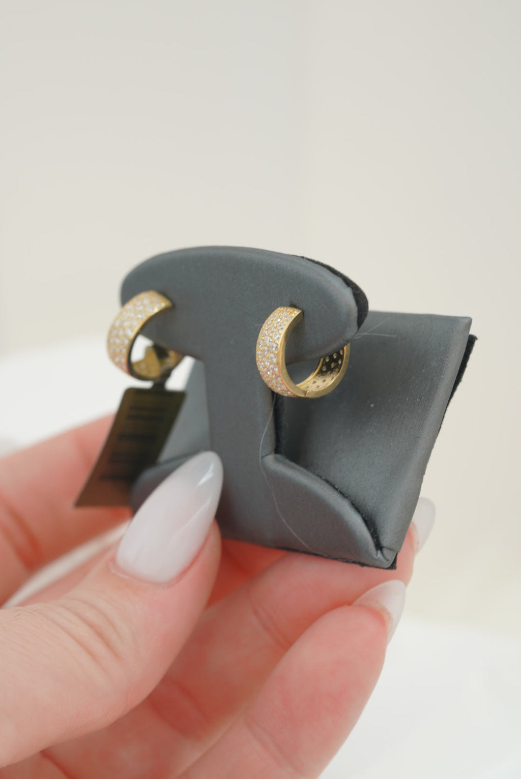 14k Hoops - Bright Crystals