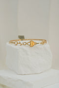 14k Bangle - Heart Love