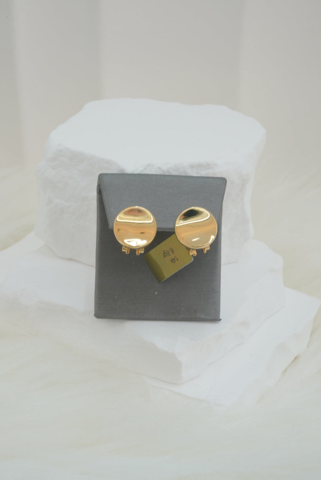 14k Earrings - Plain Ovals