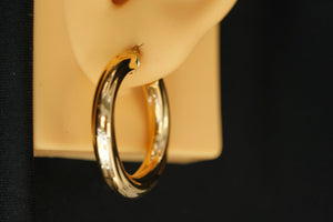 14k Chunky Curves Hoops