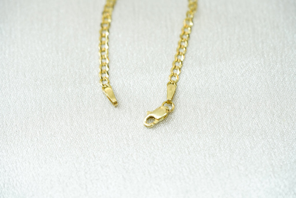 10k Diamond Cut Chain - Delicate & Timeless