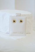 10k Earrings - Deep Dot