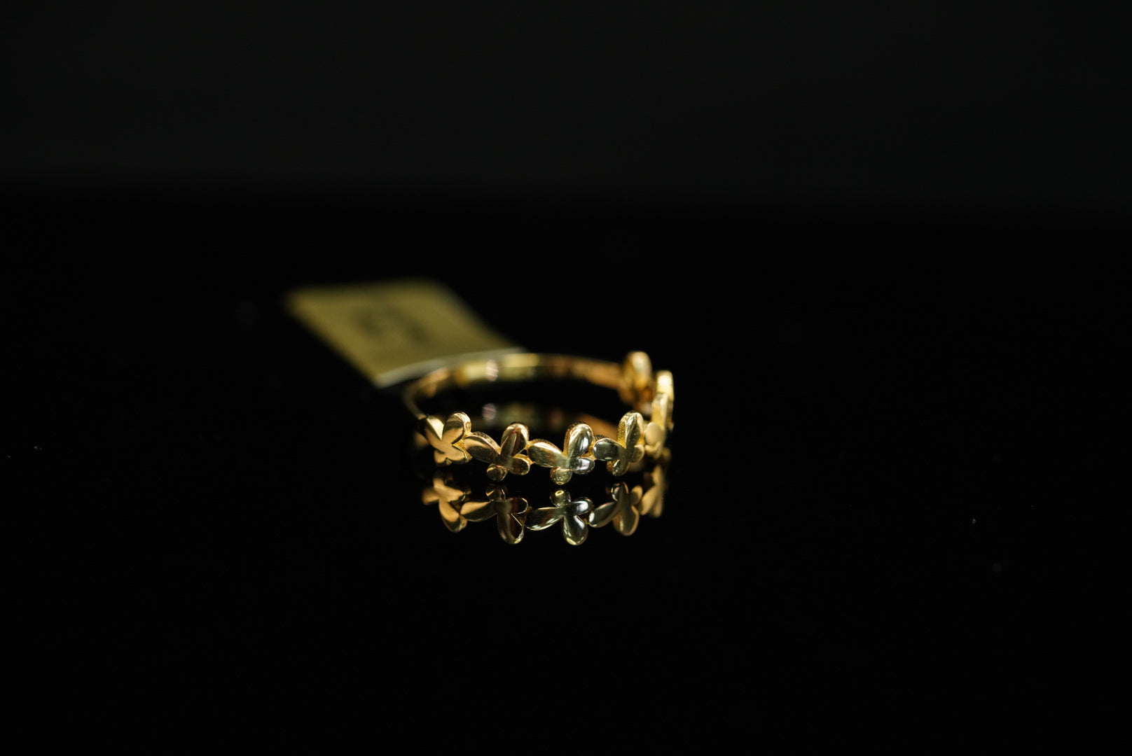 14k Tiny Butterflies Ring