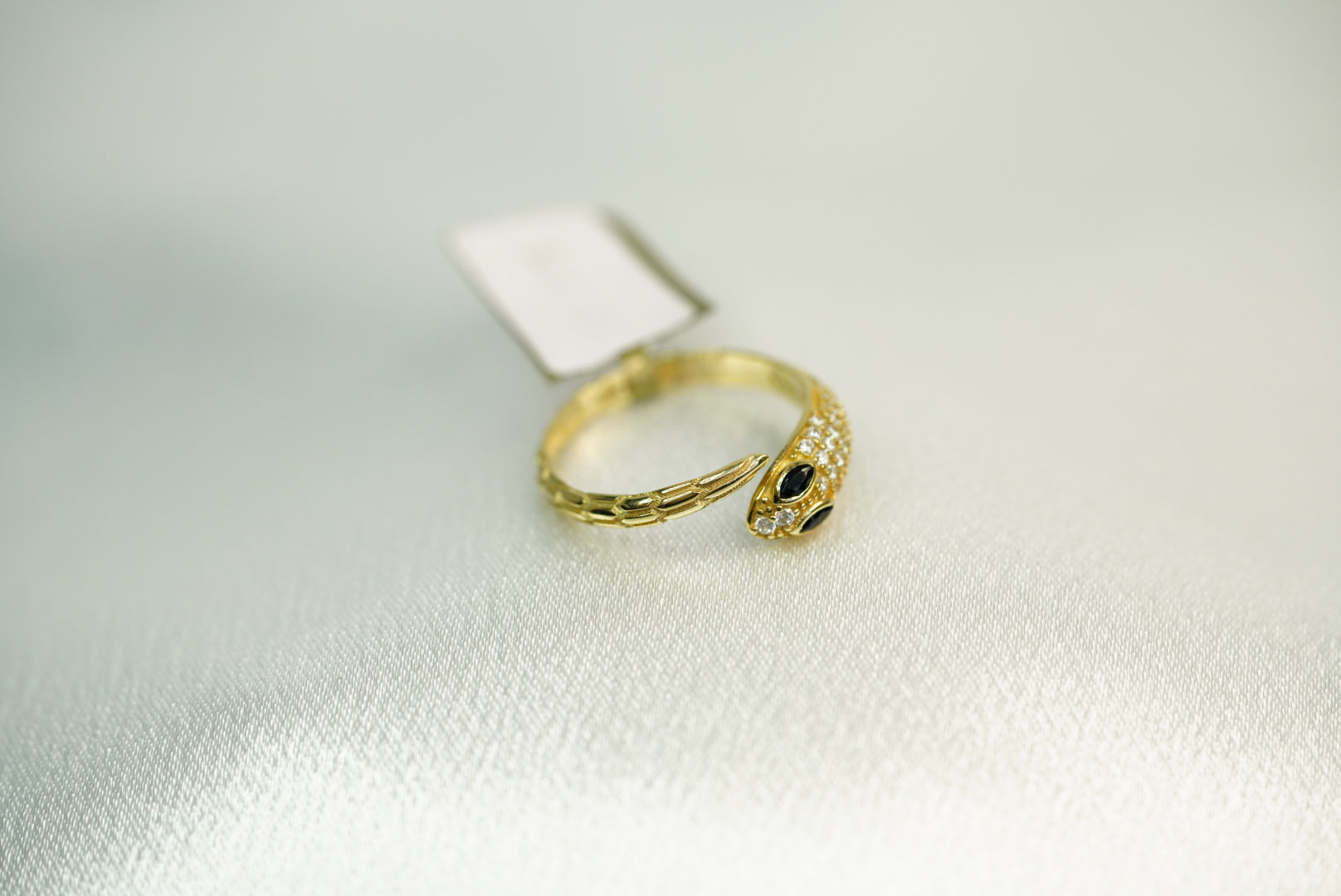 14k Snake Zirconea Ring