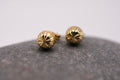 14k Round Earrings - Elegant & Classic