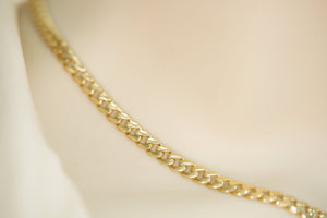 14k/10k Cuban Link with Crystal Closure