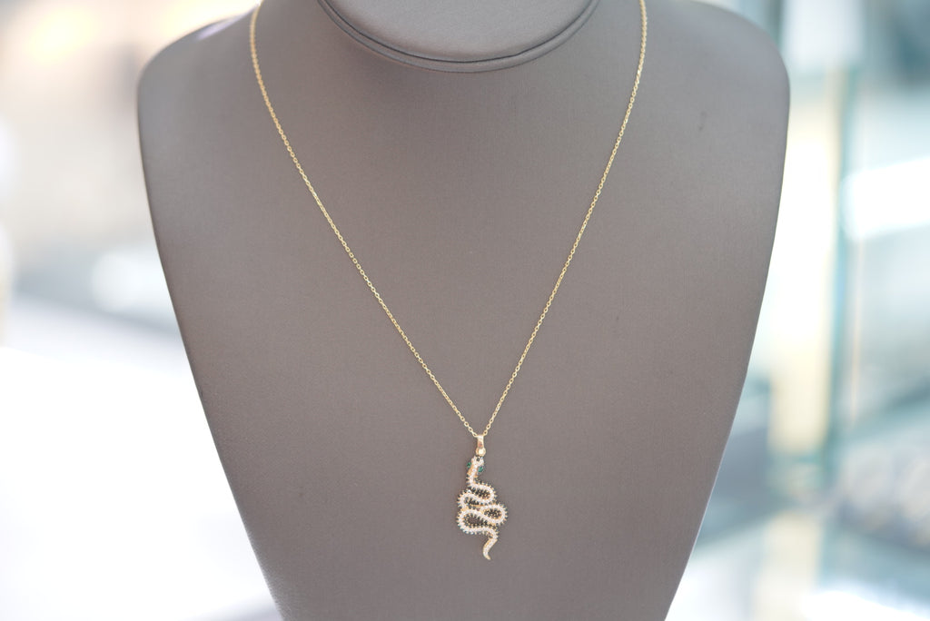 14k Women’s Necklace - Slytherin