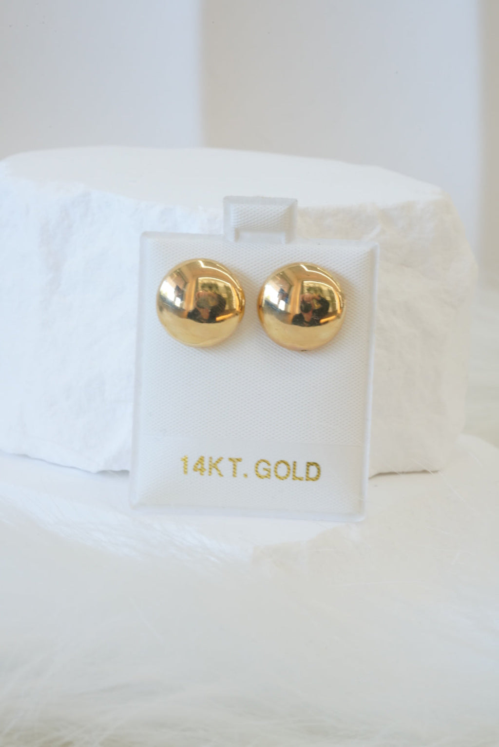 14k Earrings - Bold Circle